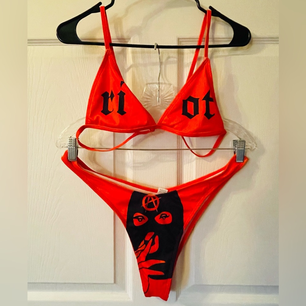 Red Riot Girl Bikini Set